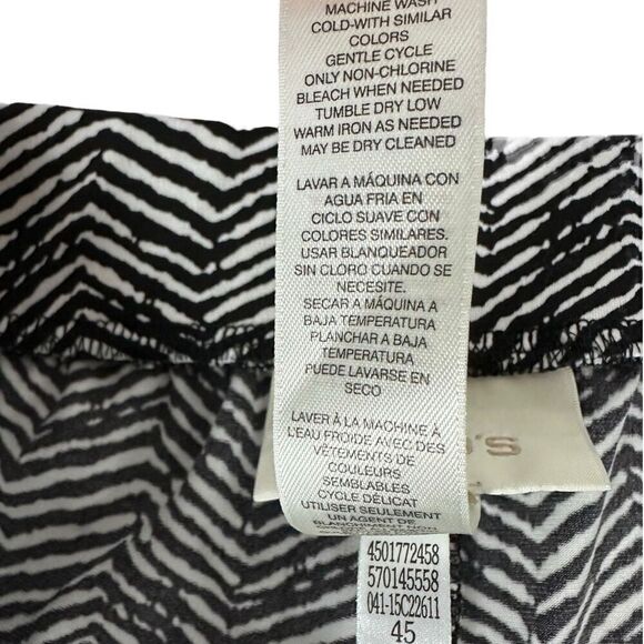 Chico's Chevron Ankle Pants size Large - Picture 7 of 9